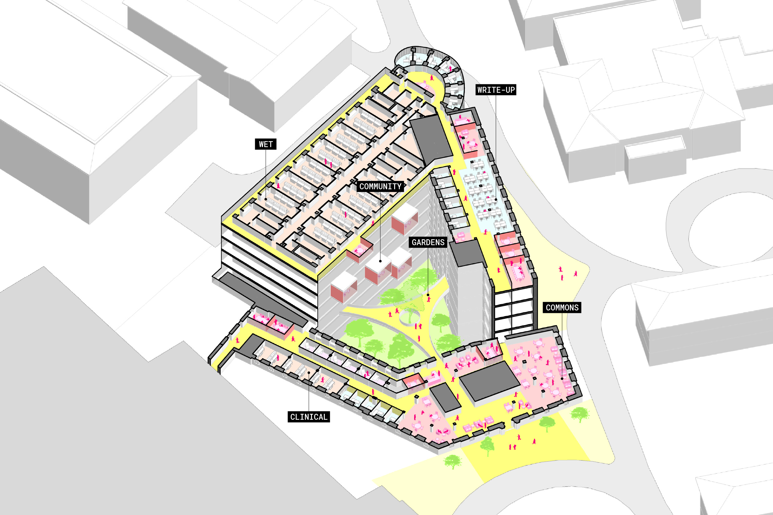 Section axonometric diagram